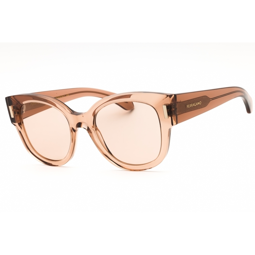 Salvatore Ferragamo SF2007S Sunglasses Transparent Nude Acetate Round